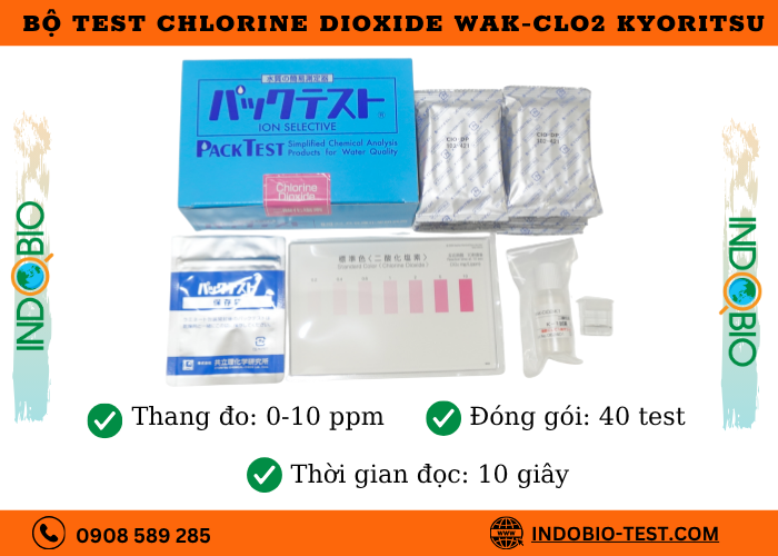 Packtest chlorine dioxide WAK-CLO2